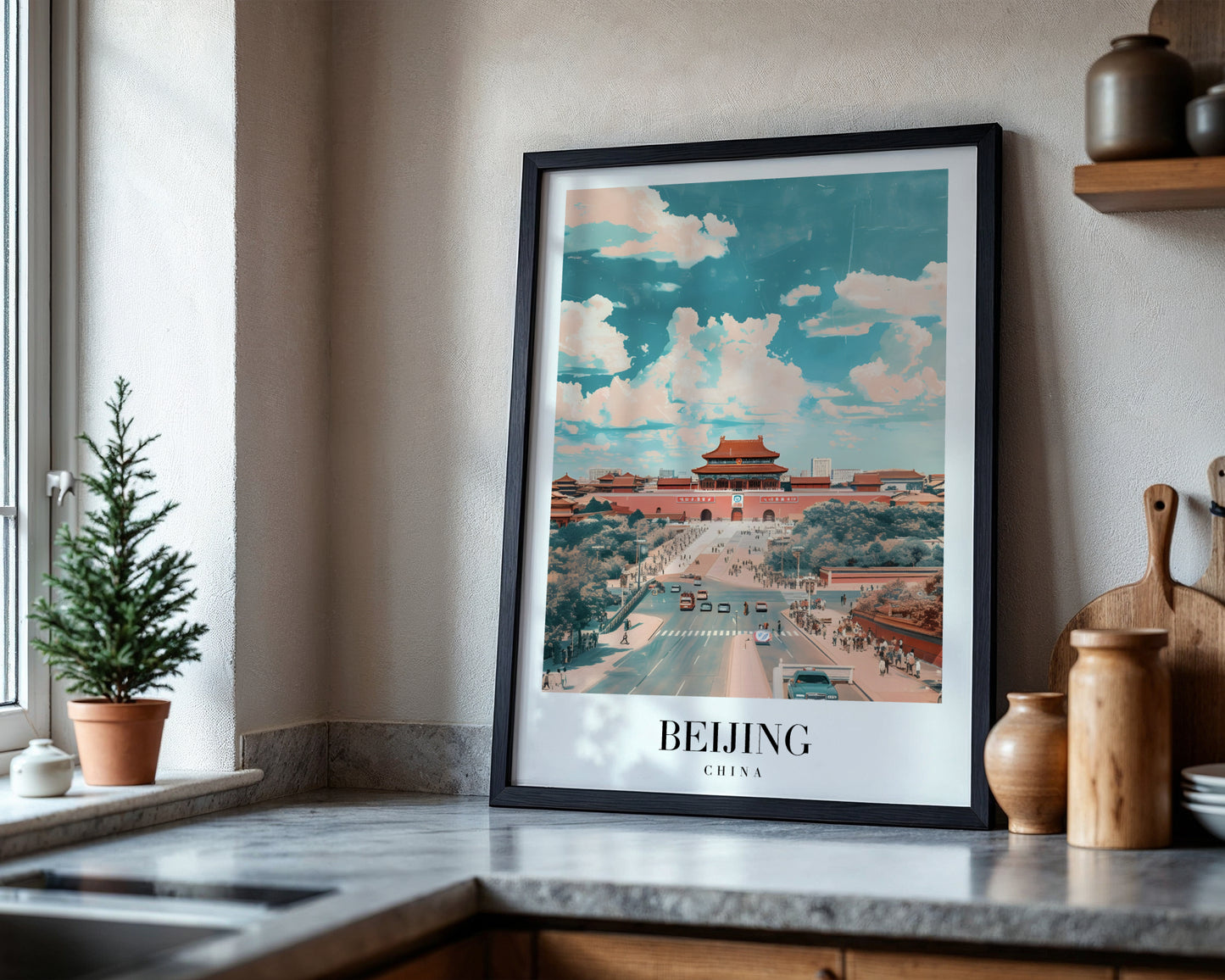Beijing China Cityscape Framed Poster – Framed Wall Art Poster - Image 4