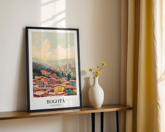 Bogotá Colombia Cityscape Framed Poster – Framed Wall Art Poster - Image 2
