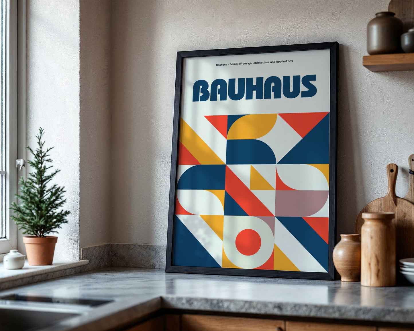Bauhaus Structural Design Framed Poster - Image 4