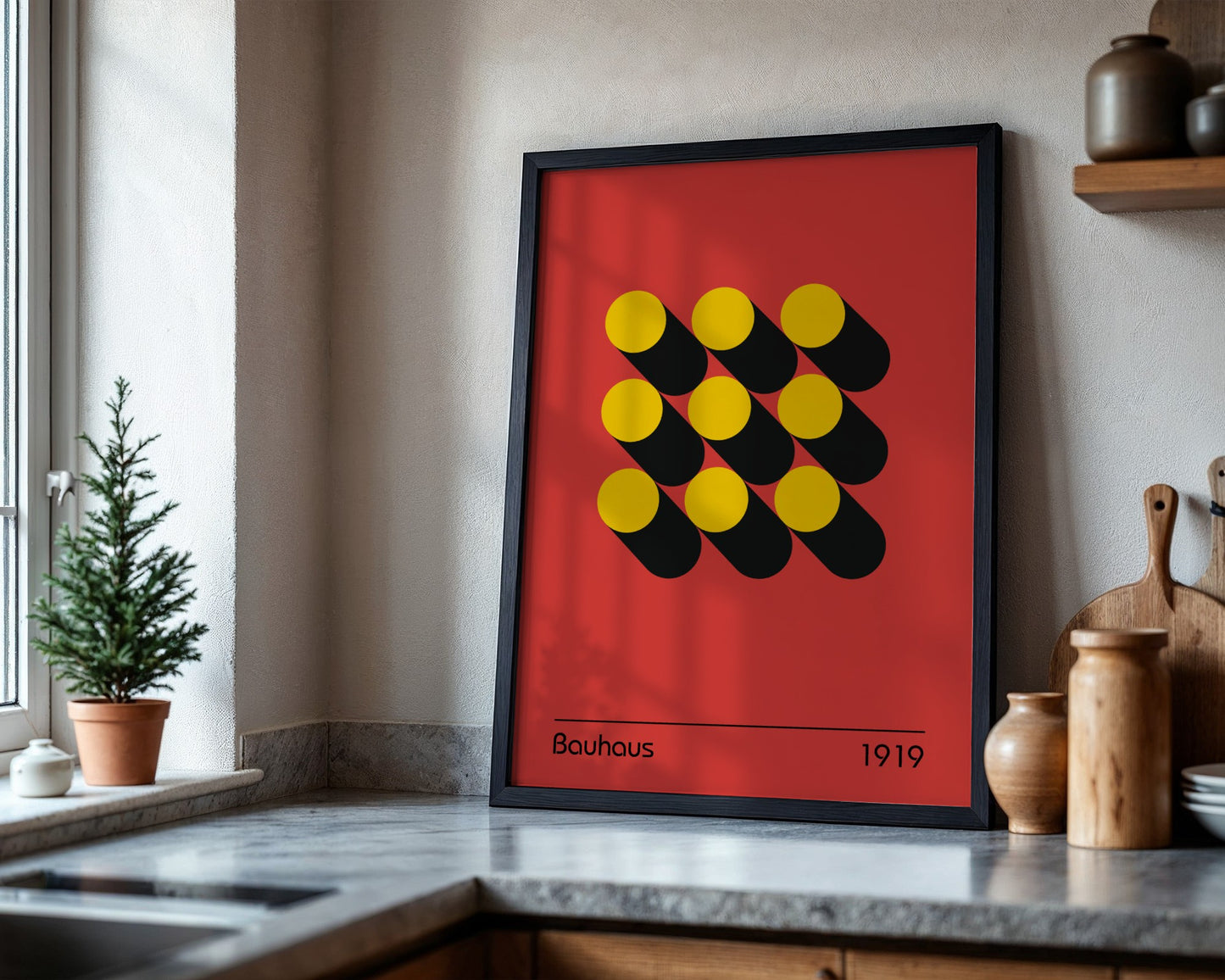 Bauhaus Spatial Design Framed Poster - Image 4