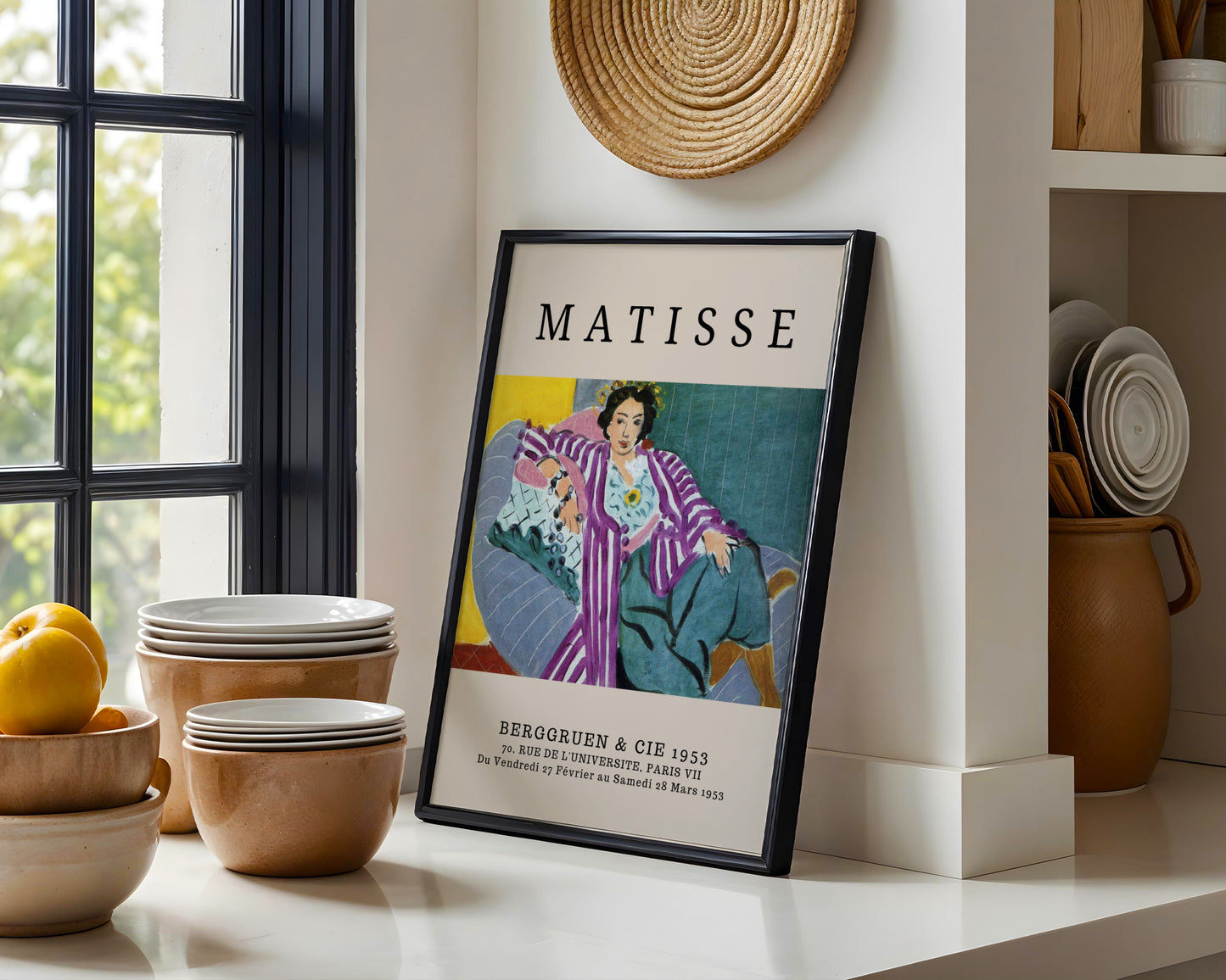 Matisse 1953 Exhibition Reclining Woman Framed Art - View 5