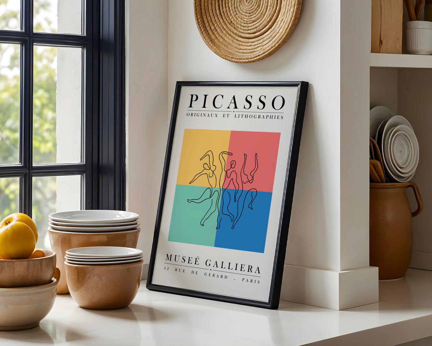 Picasso Abstract Dancers Exhibition Modern Art Framed Poster - View 3