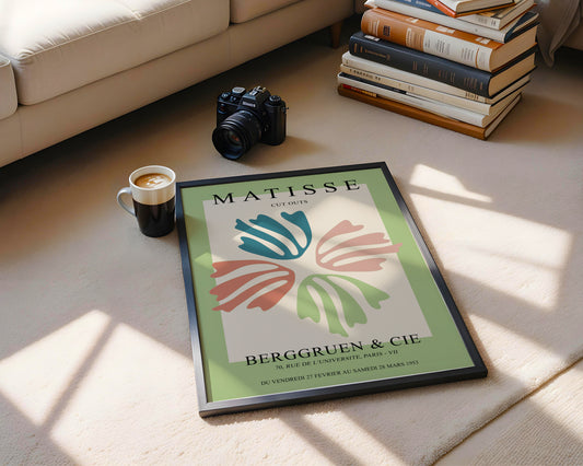 Matisse Cut Outs Abstract Floral Framed Poster - View 3