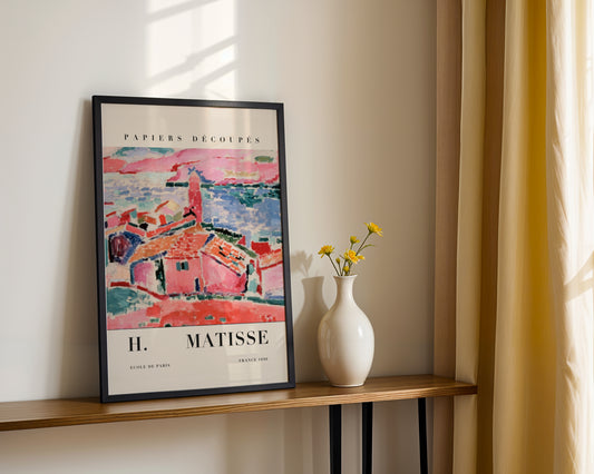Matisse Inspired Abstract French Landscape Framed Poster - View 3