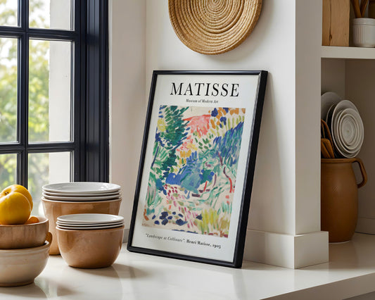 Matisse Landscape at Collioure Abstract Framed Poster - View 2