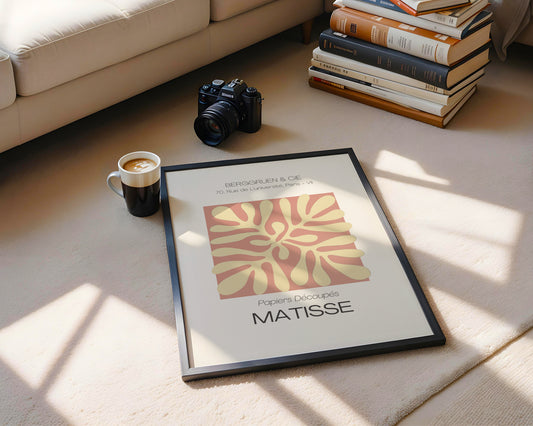 Matisse Papiers Découpés Abstract Organic Framed Poster - View 2