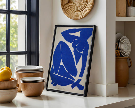Iconic Matisse Blue Nude II Abstract Framed Wall Art - View 2