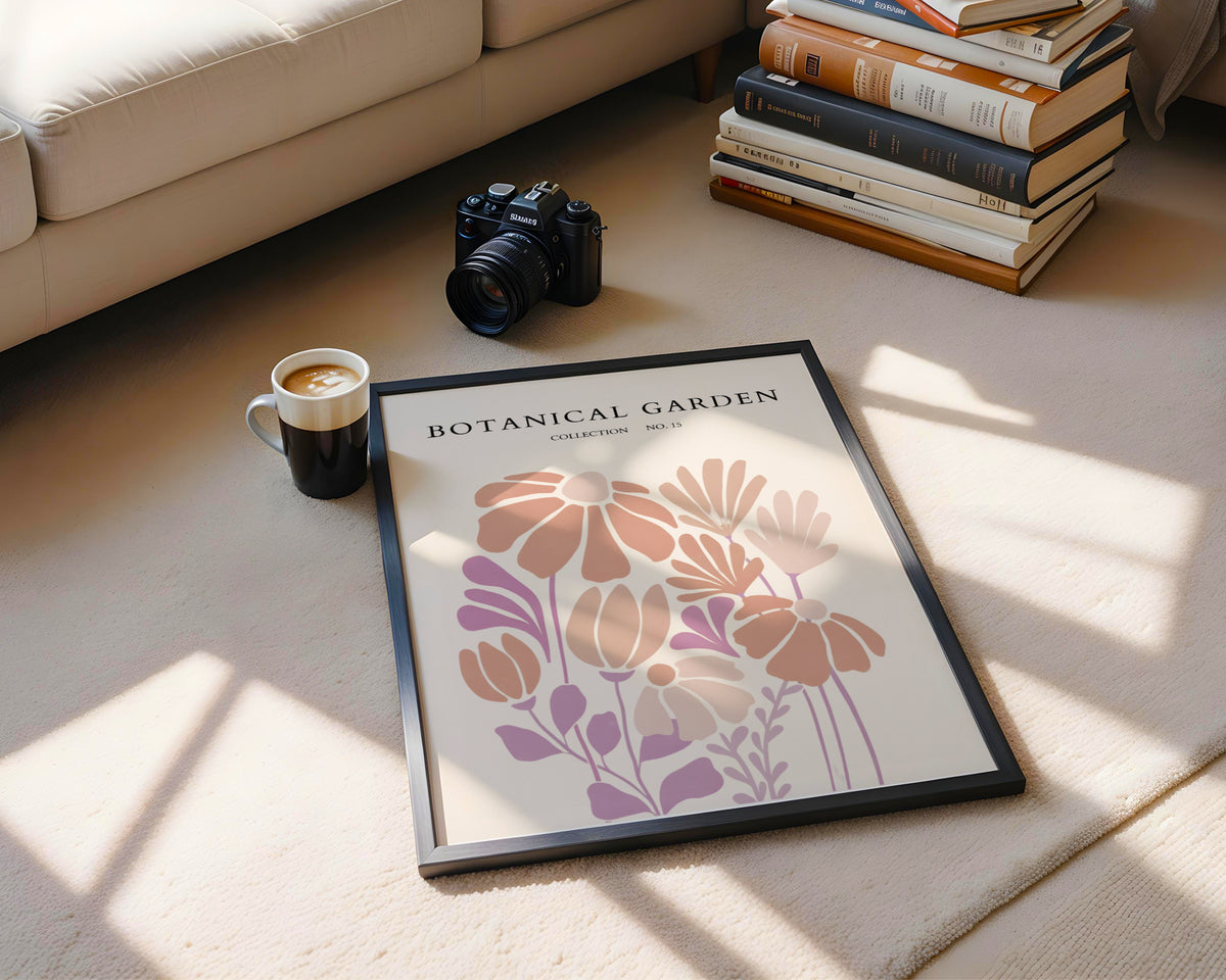 Botanical Garden Abstract Flower Framed Poster – Framed Wall Art Poster - Image 4