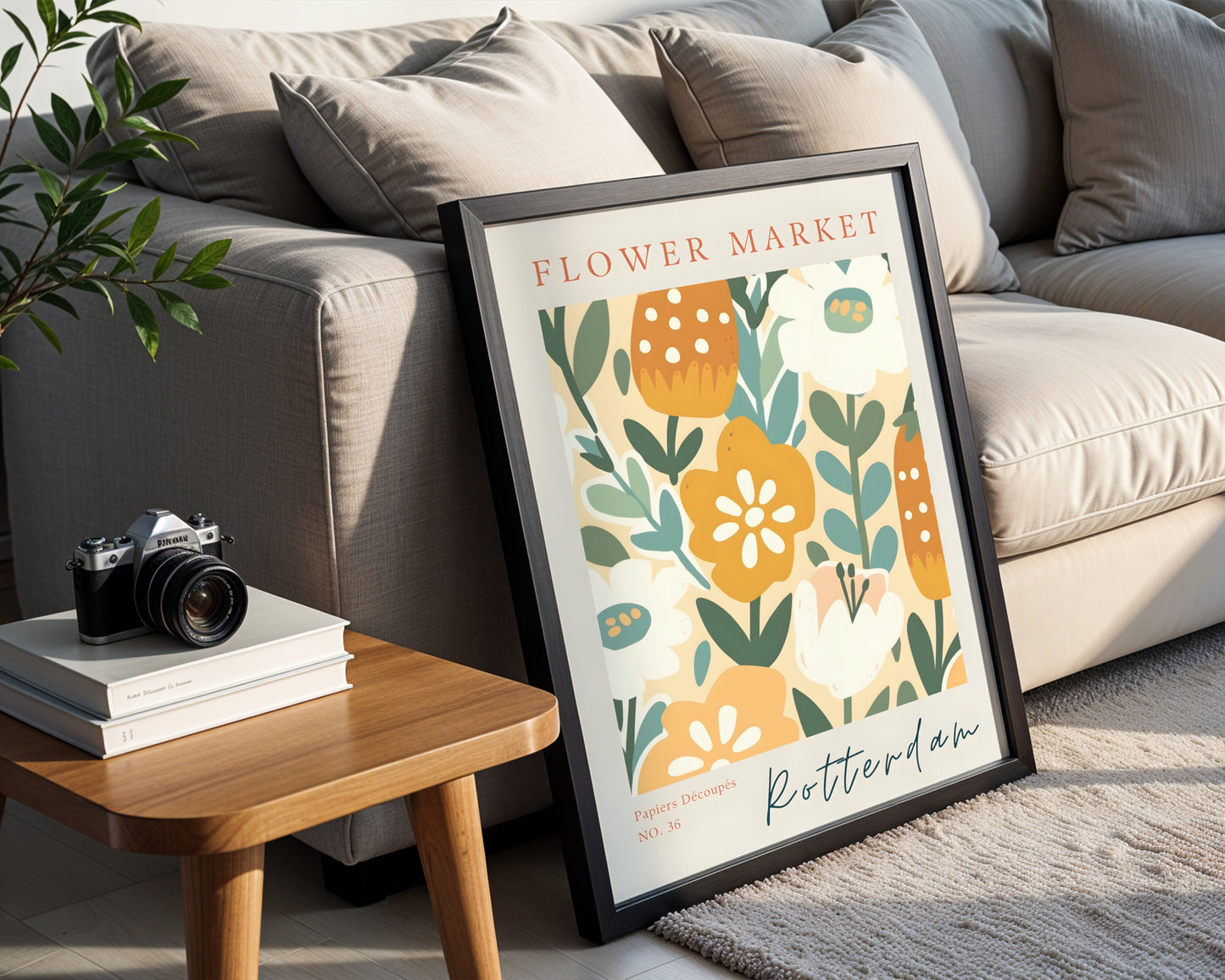 Rotterdam Flower Market Abstract Floral Framed Poster – Framed Wall Art Poster - Image 4