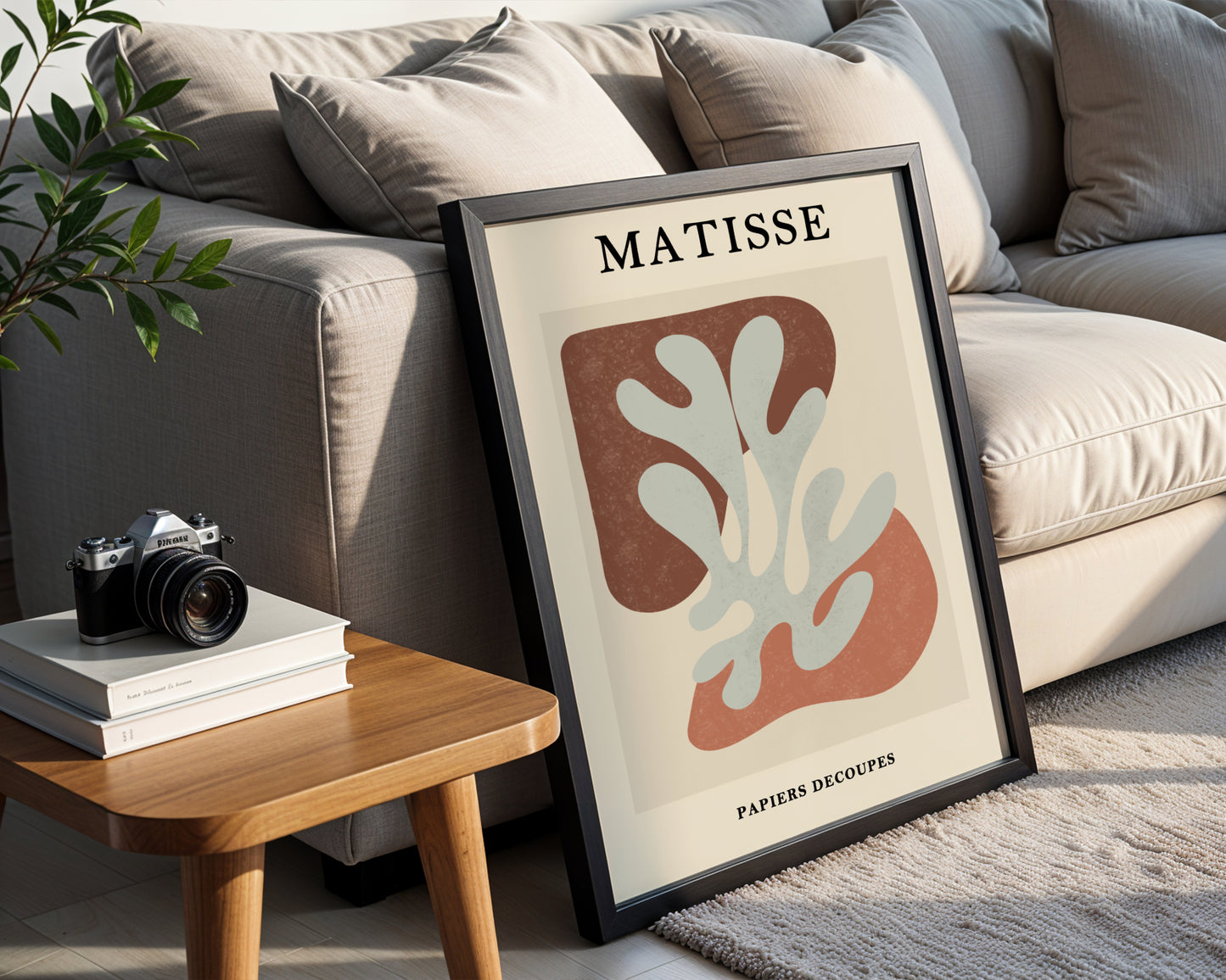 Matisse Papiers Découpés Abstract Organic Framed Art - View 4
