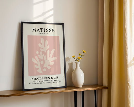 Matisse Pink Cut-Out Abstract Framed Poster - View 2
