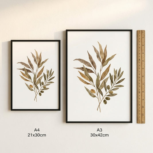 poster size guide A4 vs A3 framed wall art India