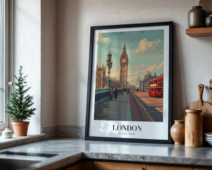 Iconic London Big Ben Cityscape Framed Poster – Framed Wall Art Poster - Image 4