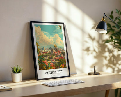 Vibrant Mexico City Golden Dome Framed Poster – Framed Wall Art Poster - Image 3