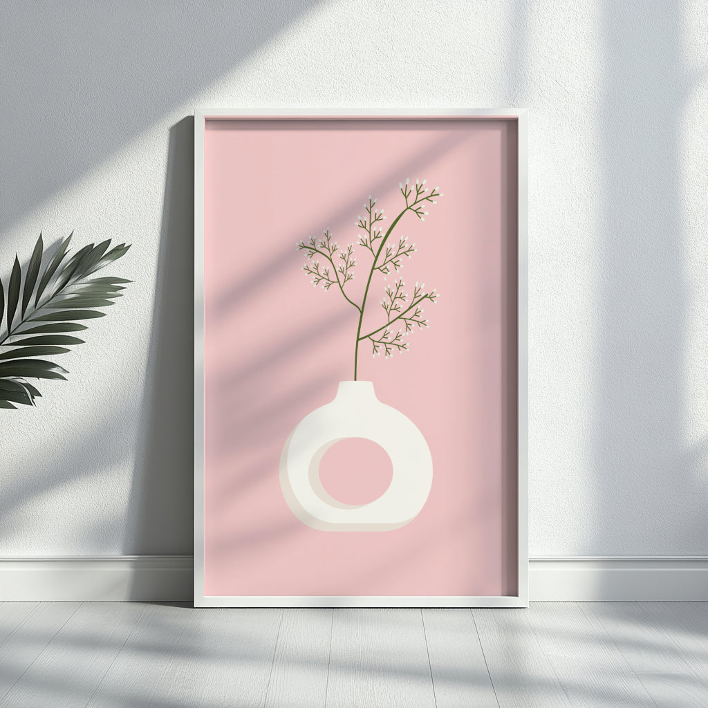 Ethereal Bloom Botanical Framed Poster - Image 1