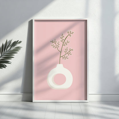 Ethereal Bloom Botanical Framed Poster - Image 1