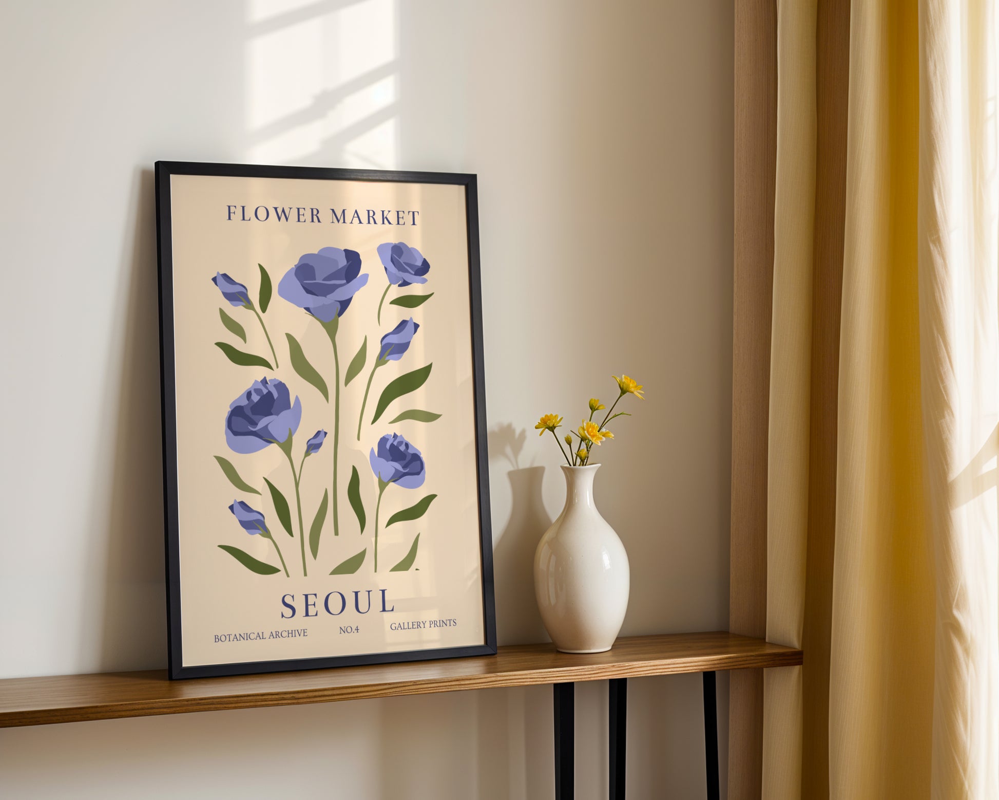 Seoul Flower Market Botanical Print Framed Poster – Framed Wall Art Poster - Image 2
