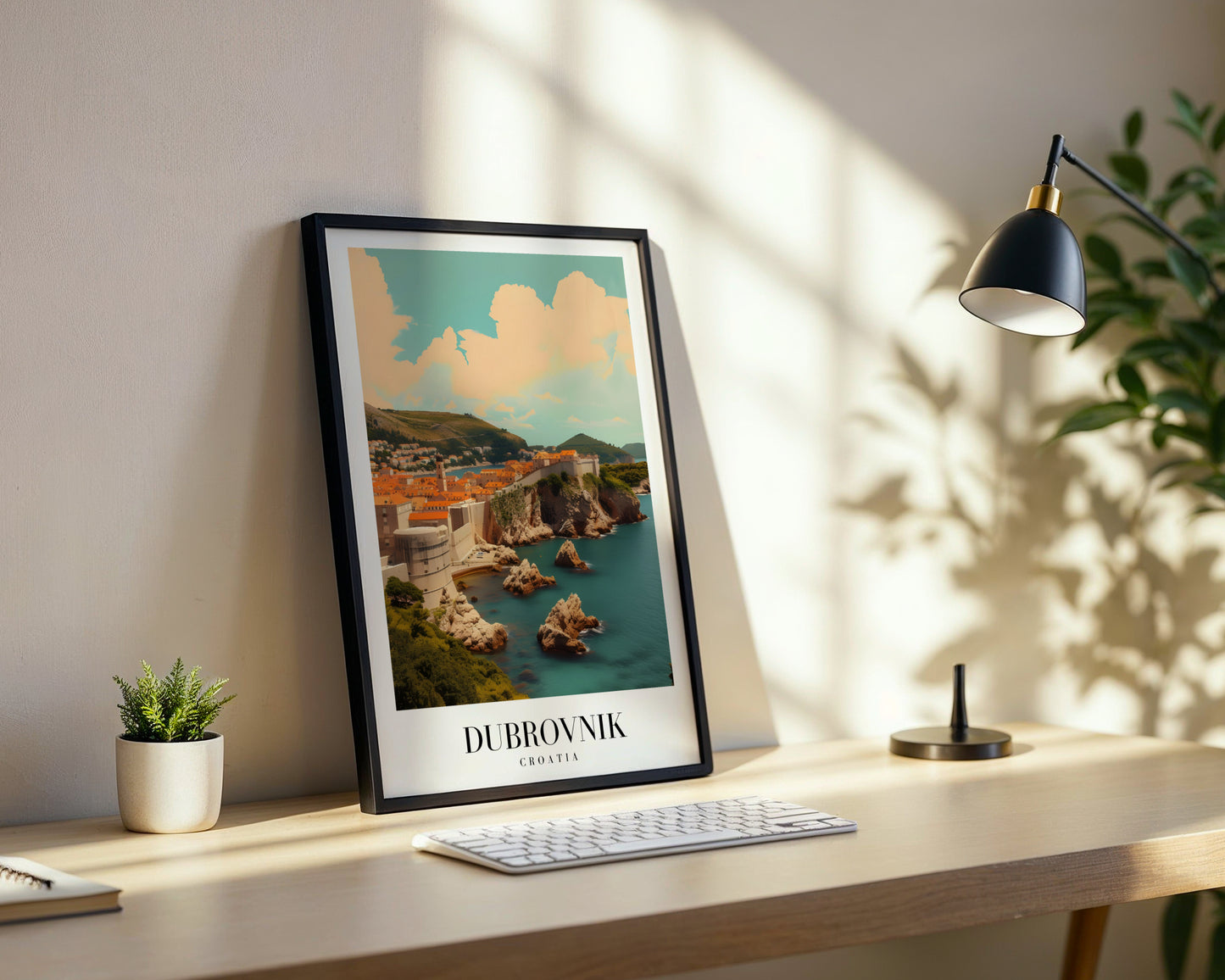 Dubrovnik Croatia Travel Framed Poster Wall Art – Framed Wall Art Poster - Image 3