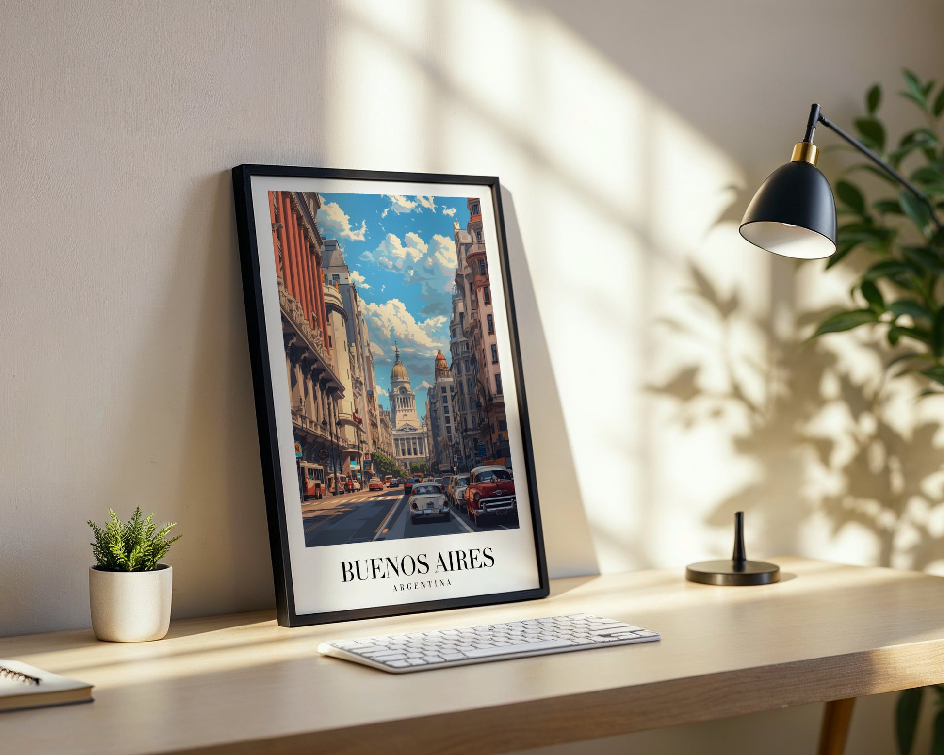 Buenos Aires Street Scene Framed Poster – Framed Wall Art Poster - Image 3