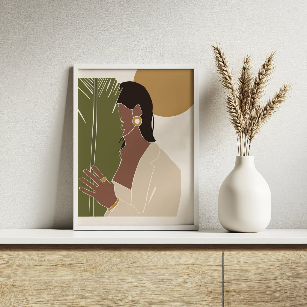 Boho Women & Botanical Art Framed Poster Set – Framed Wall Art Poster - Image 3
