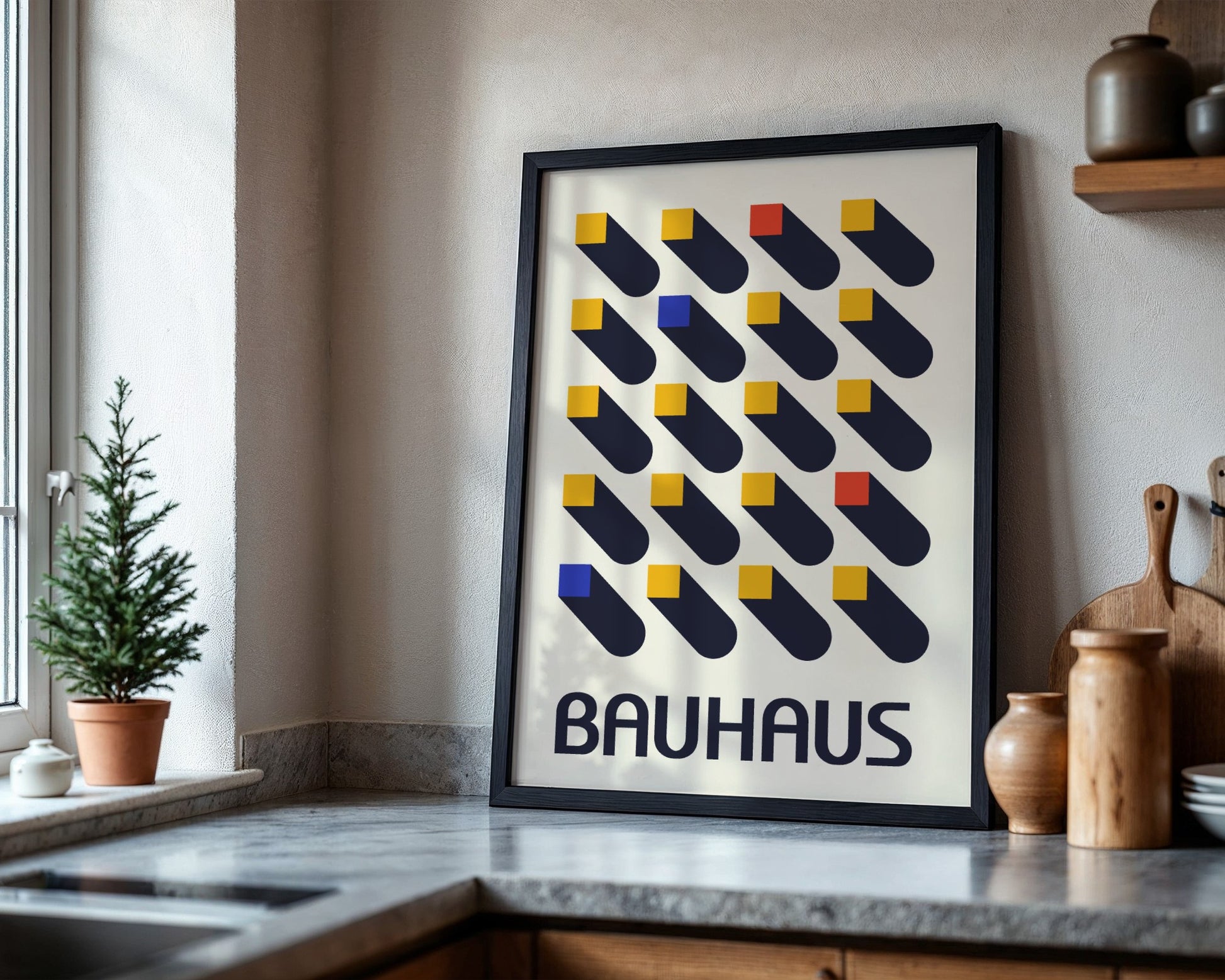 Bauhaus Spatial Relationships Framed Poster - Image 4