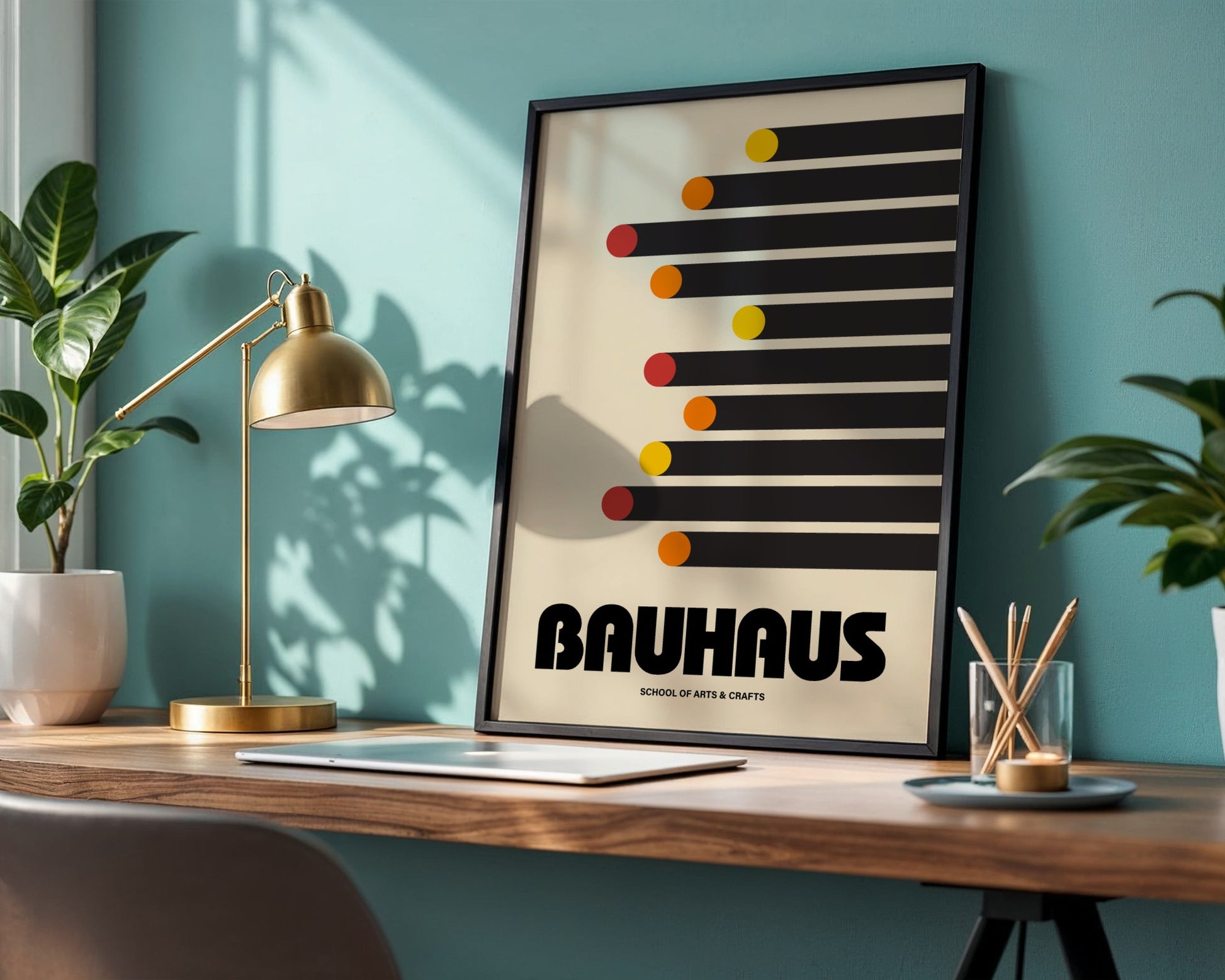 Bauhaus Constructivist Art Framed Poster - Image 3