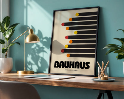 Bauhaus Constructivist Art Framed Poster - Image 3