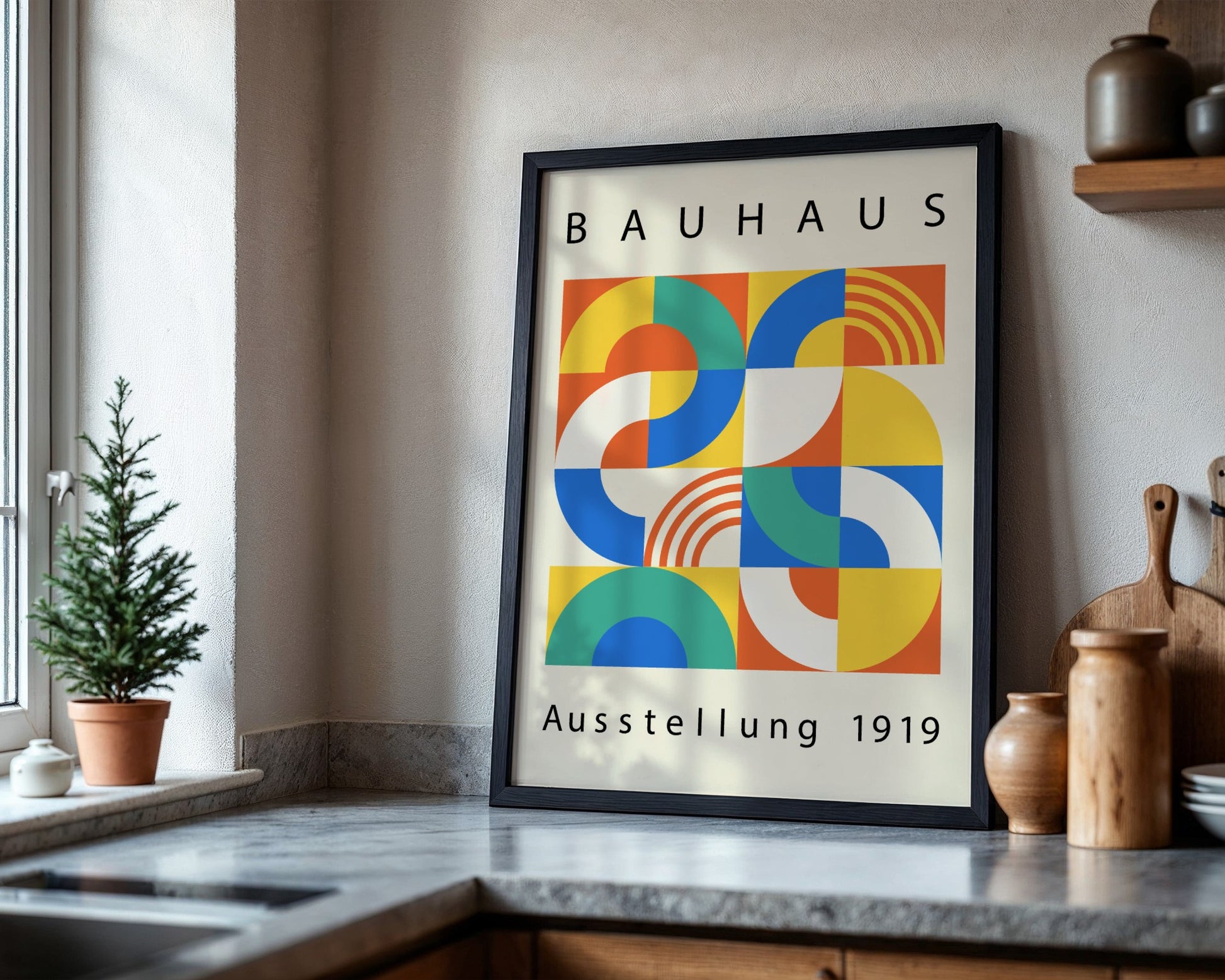 Bauhaus Visual Harmony Framed Poster - Image 4