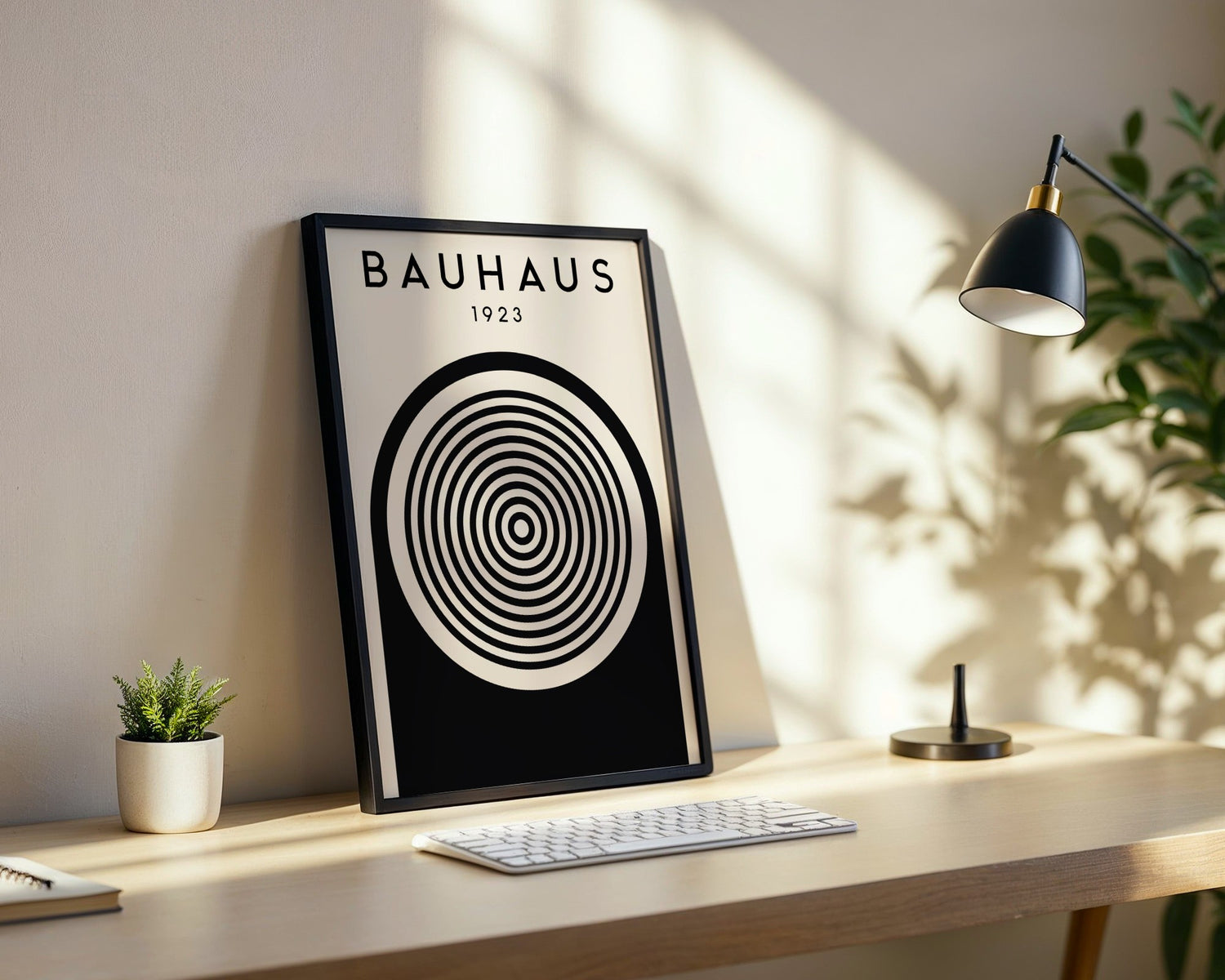 Bauhaus 1923 Geometric Exhibition Framed Poster - Image 2