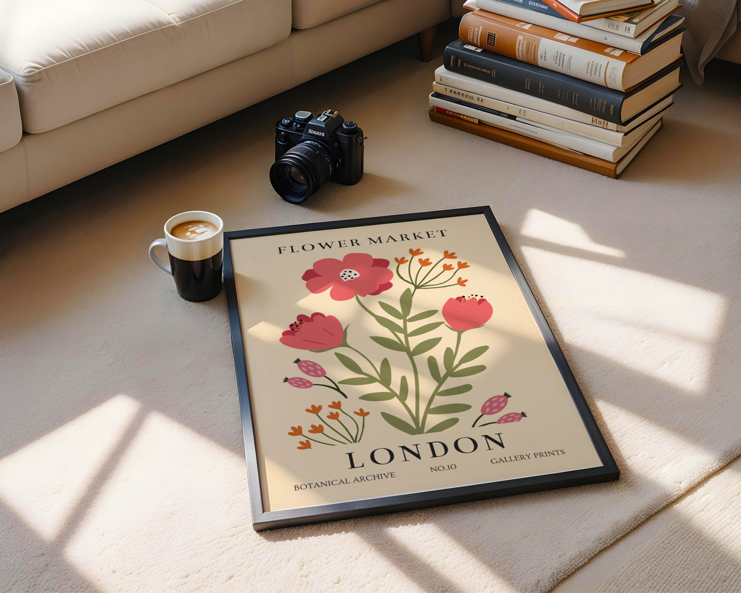 London Flower Market Botanical Archival Framed Poster – Framed Wall Art Poster - Image 2