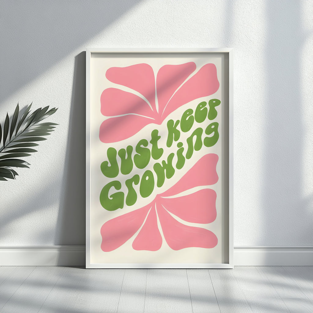 Serene Meadow Wildflower Framed Poster - Image 1