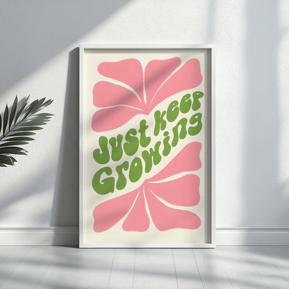Serene Meadow Wildflower Framed Poster - Image 1