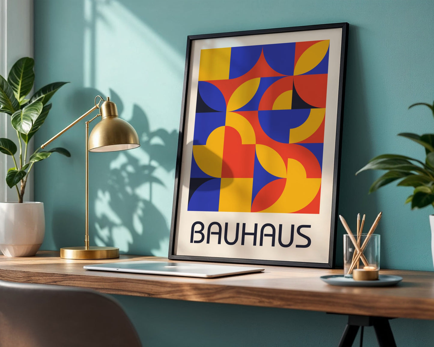 Bauhaus Dimensional Design Framed Poster - Image 3