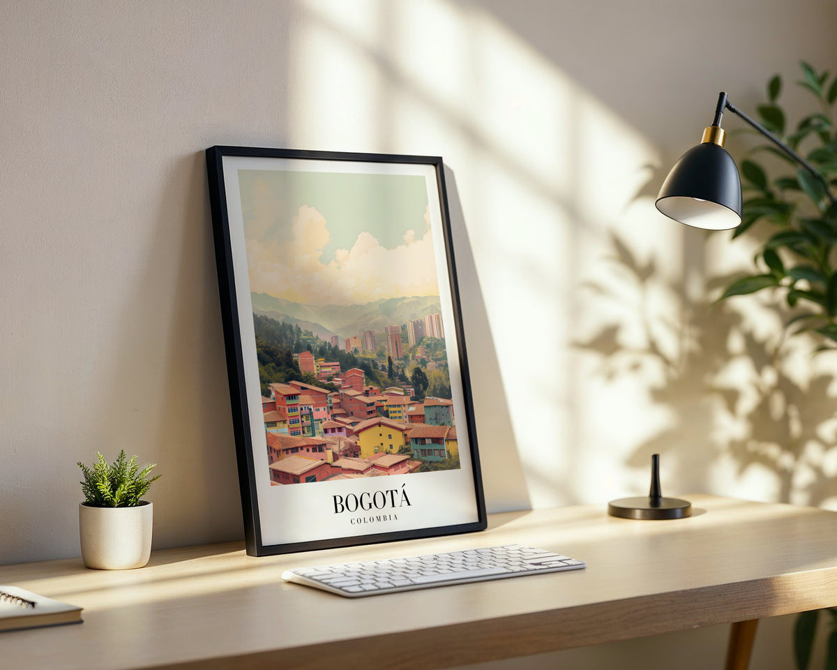 Bogotá Colombia Cityscape Framed Poster – Framed Wall Art Poster - Image 3