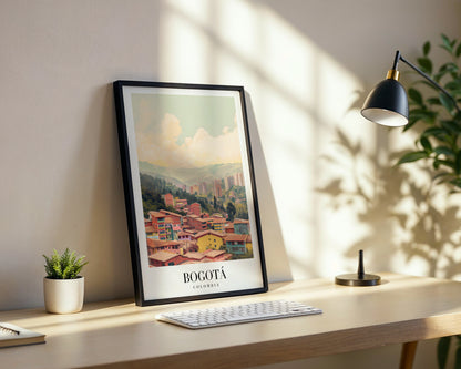 Bogotá Colombia Cityscape Framed Poster – Framed Wall Art Poster - Image 3