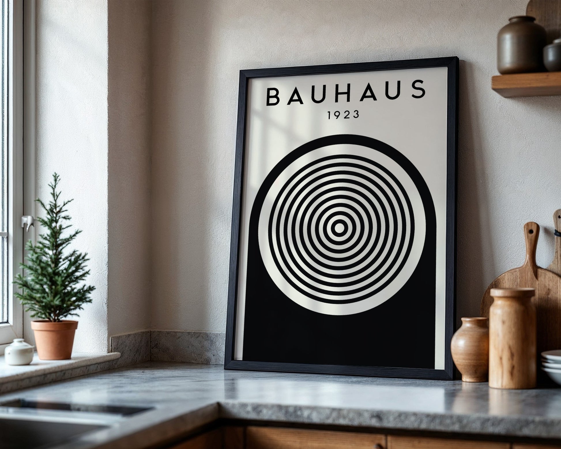 Bauhaus 1923 Geometric Exhibition Framed Poster - Image 4