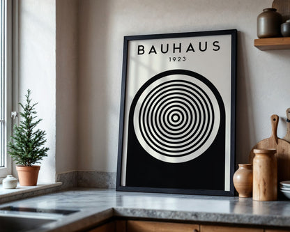Bauhaus 1923 Geometric Exhibition Framed Poster - Image 4