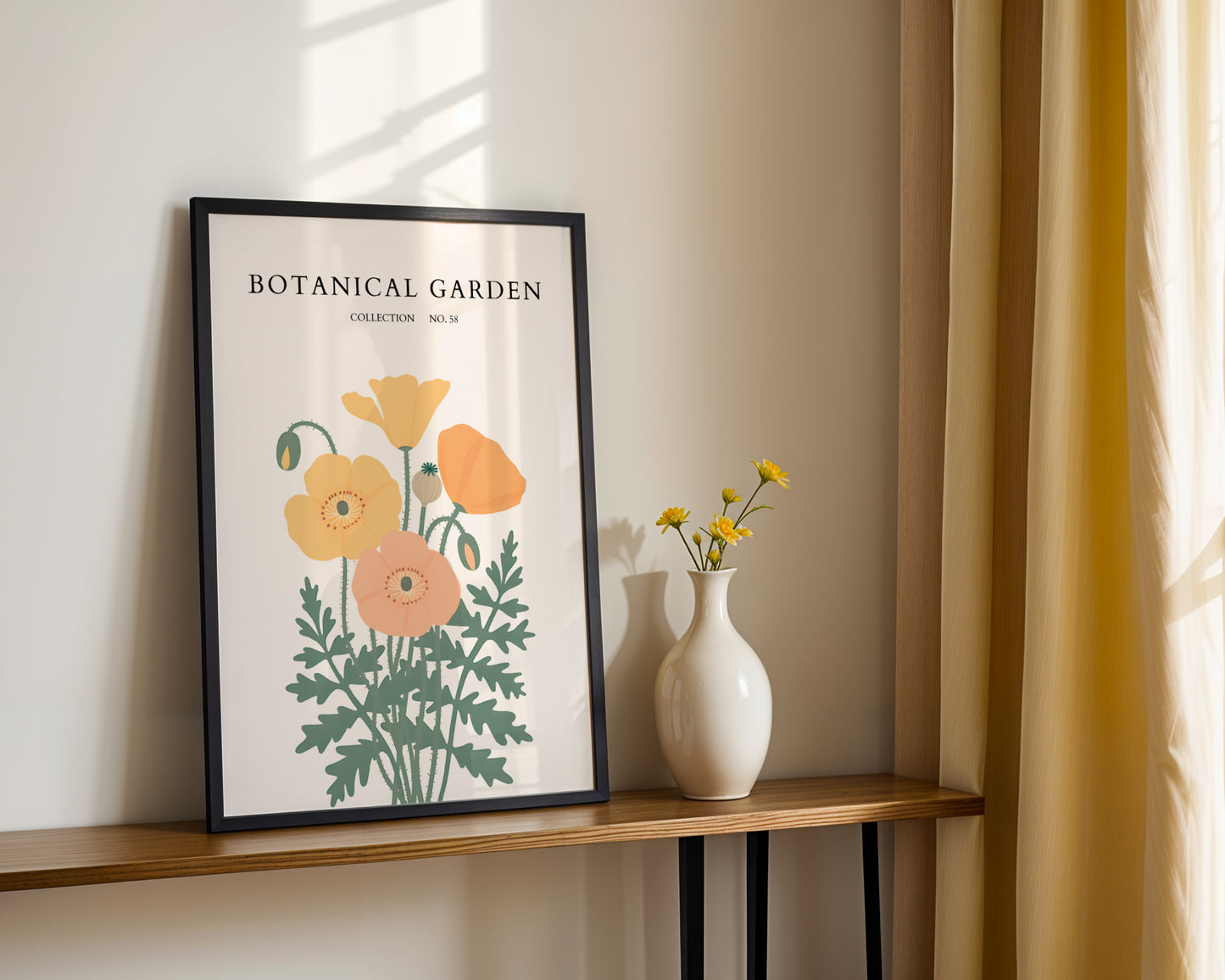 Botanical Poppies Framed Poster – Framed Wall Art Poster - Image 4