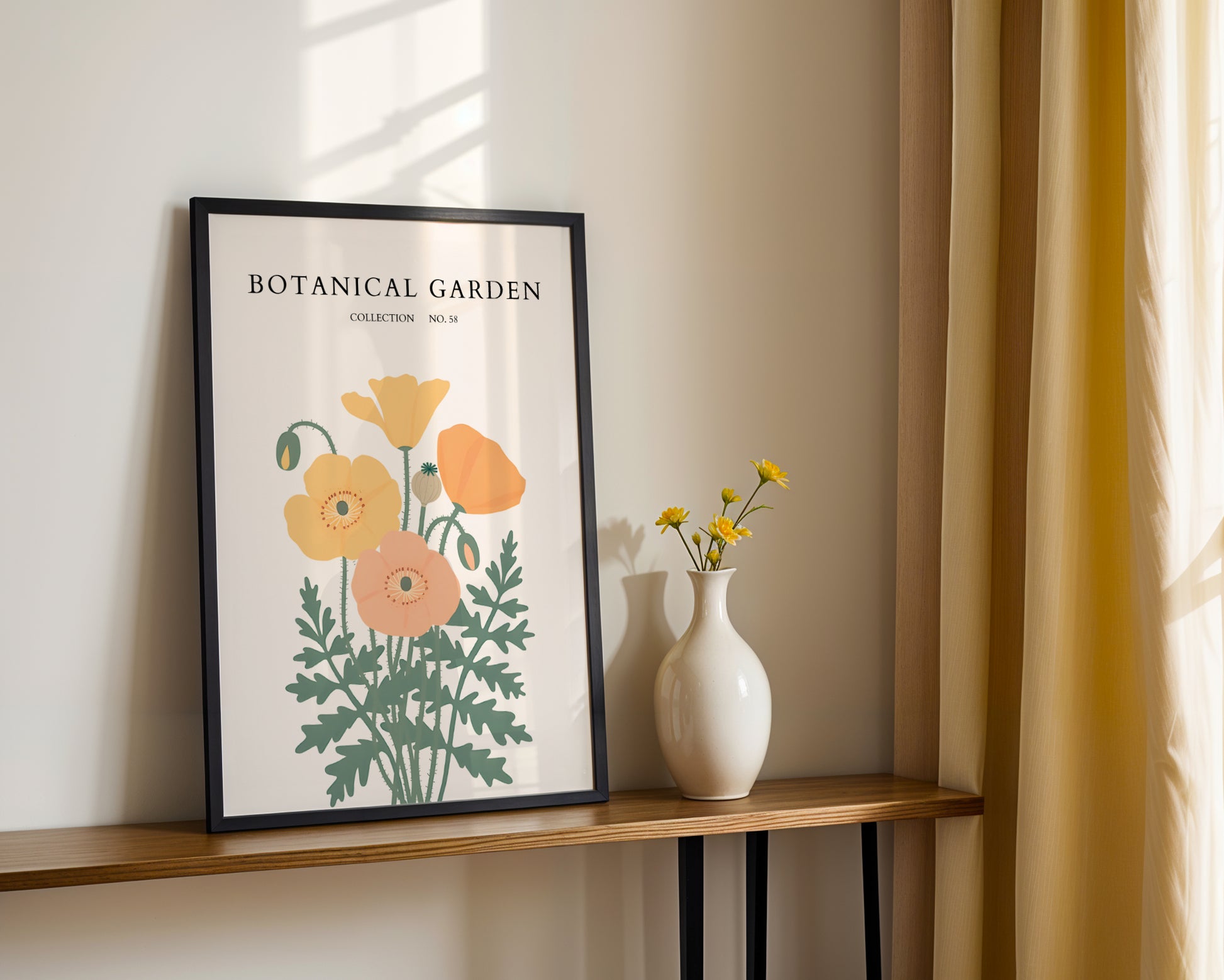 Botanical Poppies Framed Poster – Framed Wall Art Poster - Image 4