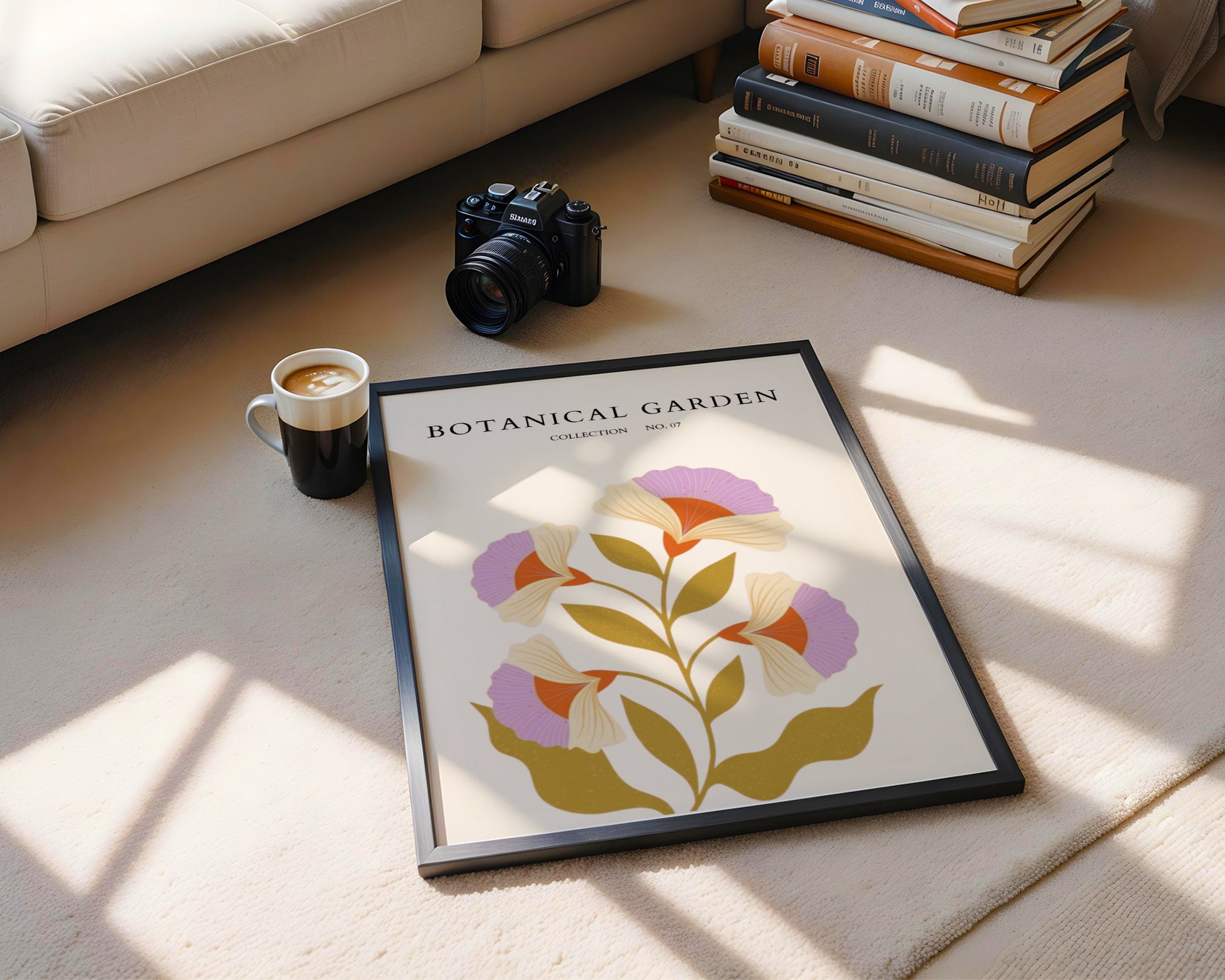 Botanical Garden Stylized Floral Framed Poster – Framed Wall Art Poster - Image 4