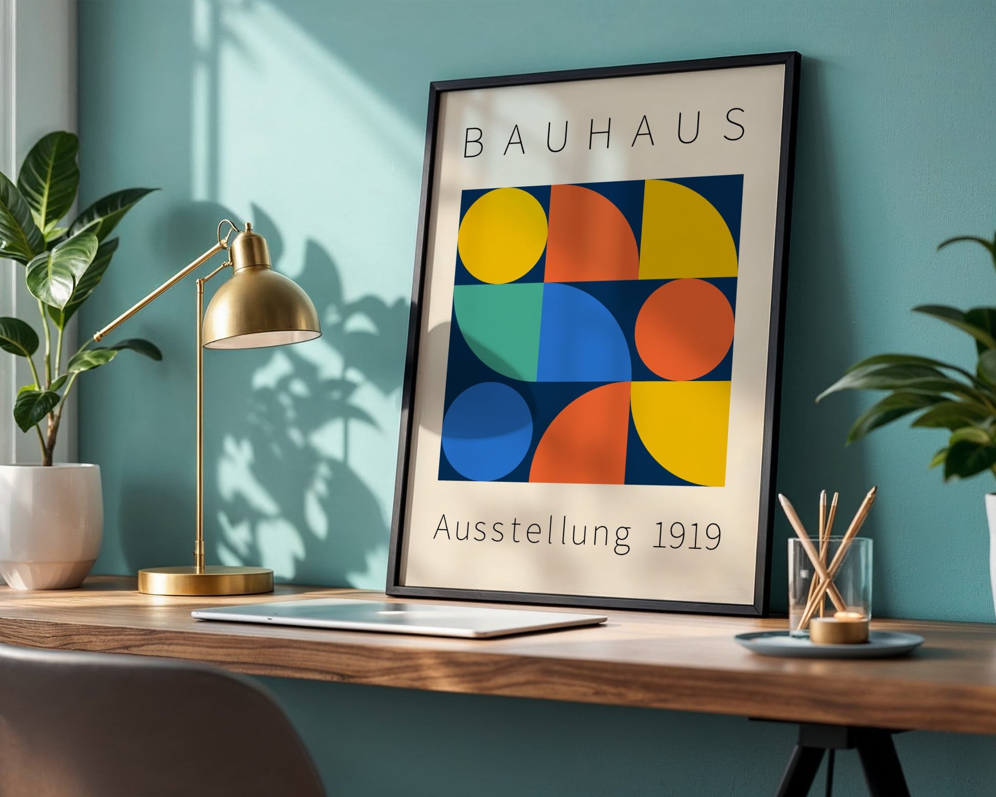 Bauhaus Chromatic Studies Framed Poster - Image 3
