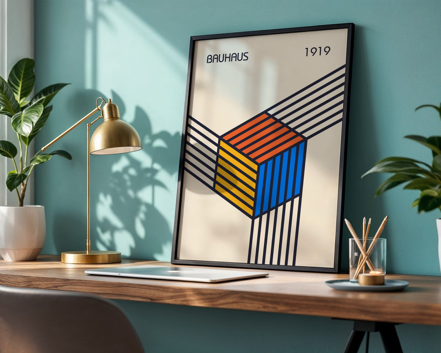 Bauhaus Pure Geometry Framed Poster - Image 3