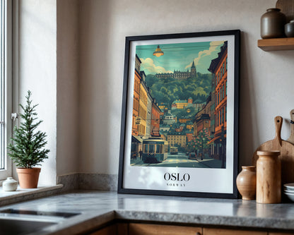 Oslo Norway Cityscape Framed Poster – Framed Wall Art Poster - Image 4