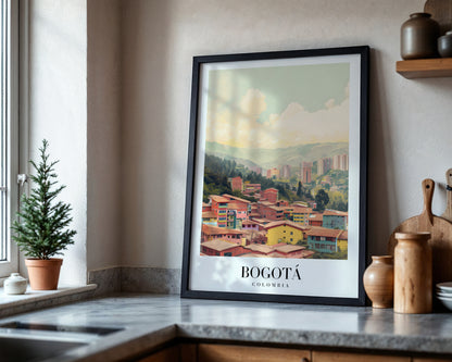 Bogotá Colombia Cityscape Framed Poster – Framed Wall Art Poster - Image 4