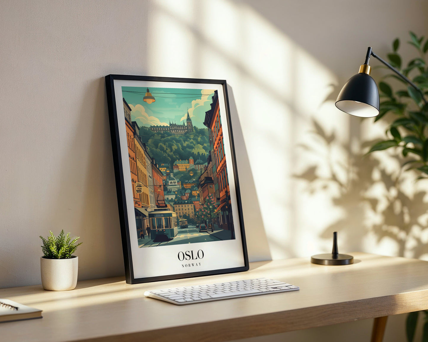Oslo Norway Cityscape Framed Poster – Framed Wall Art Poster - Image 3