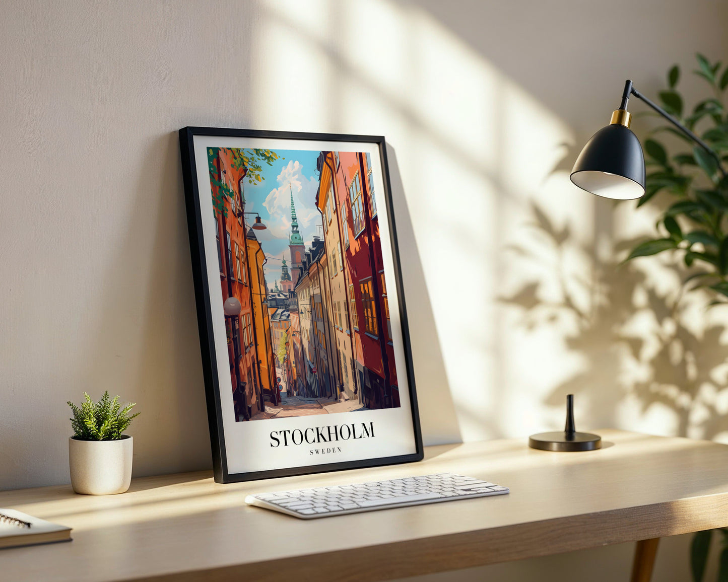Stockholm Gamla Stan Street Framed Poster – Framed Wall Art Poster - Image 3