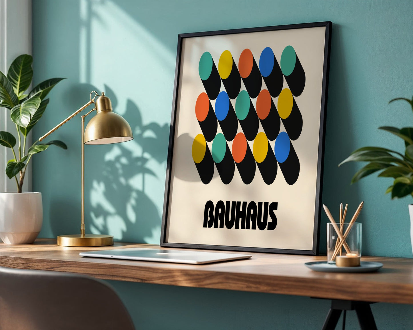 Bauhaus Planar Composition Framed Poster - Image 3