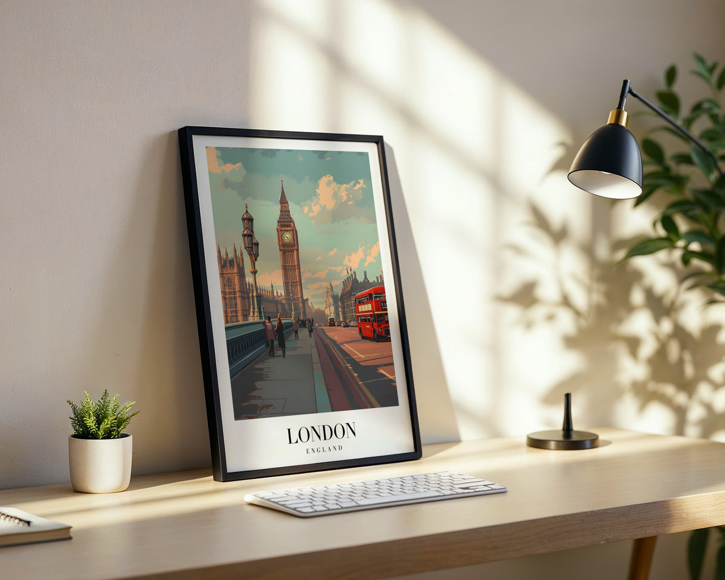 Iconic London Big Ben Cityscape Framed Poster – Framed Wall Art Poster - Image 3
