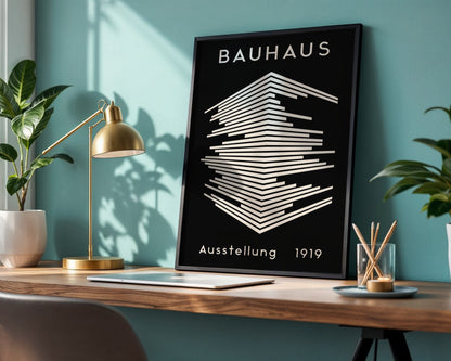 Bauhaus Exhibition 1919 Minimalist Framed Poster - Image 3