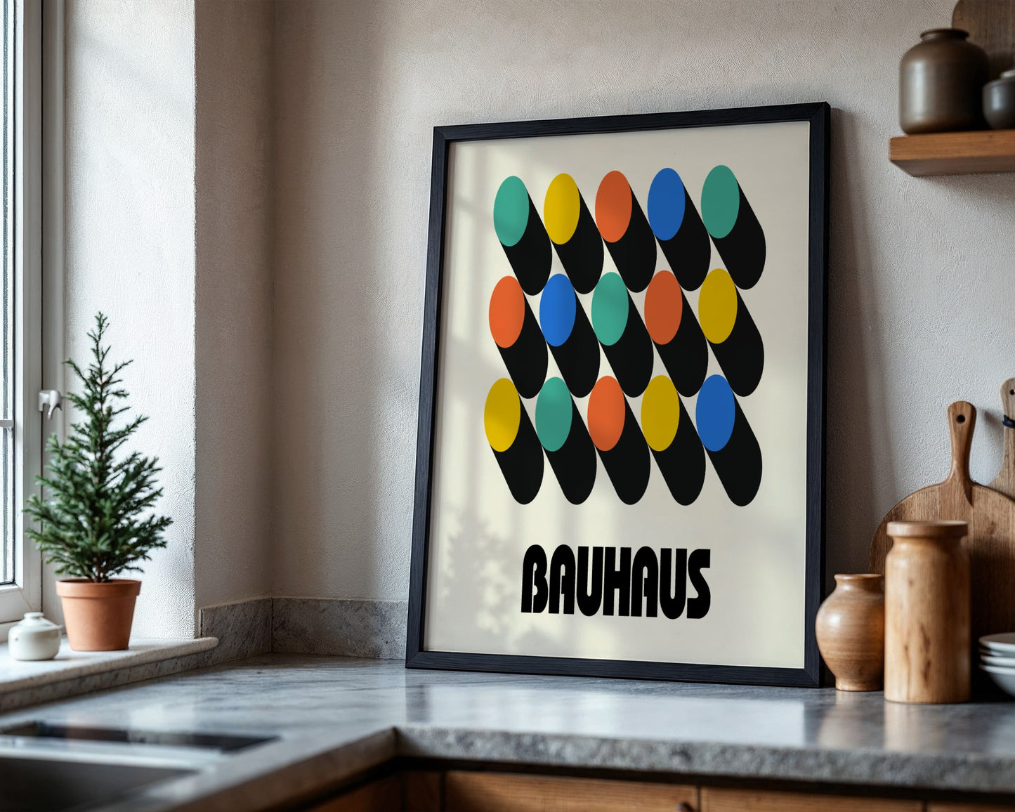 Bauhaus Planar Composition Framed Poster - Image 4